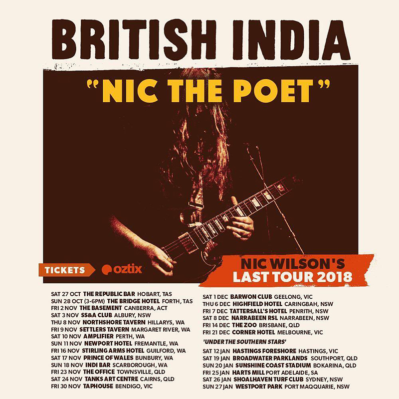British India announce 'Nic The Poet' National Farewell Tour  - blog post image